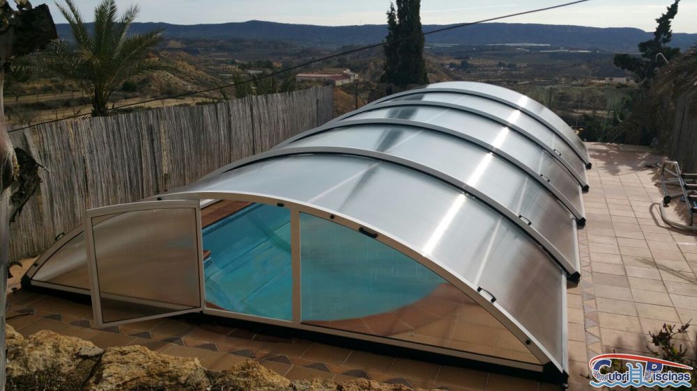 Cubiertas Piscinas Telescópicas Bajas Curvas Cubiertas Piscinas Telescópicas Bajas Curvas